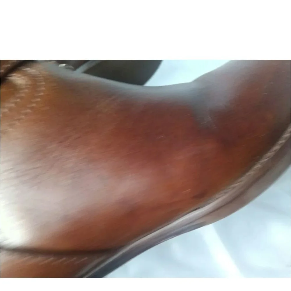 Tory Burch Calista Riding Boot Size 5.5 Cognac Brown Leather Retail $495